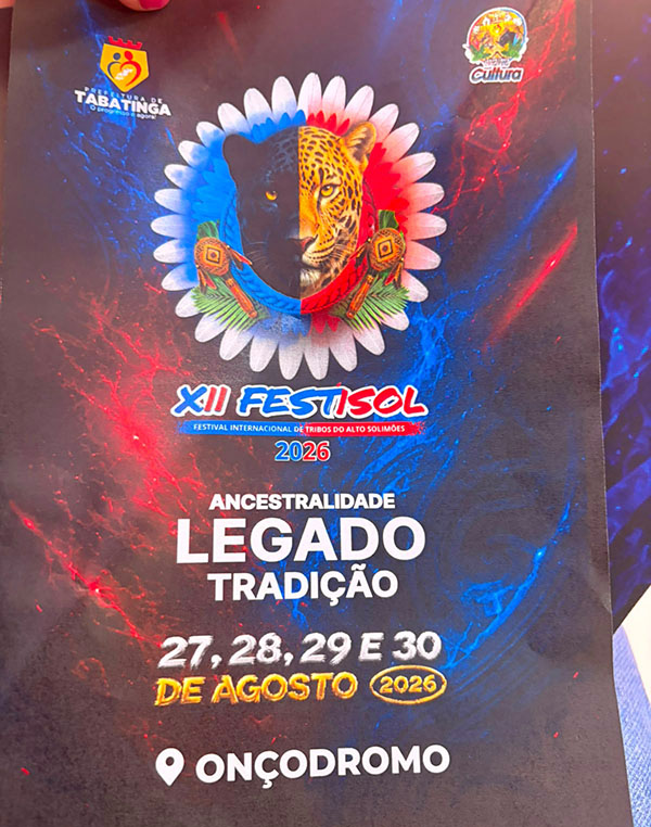 Tabatinga lança oficialmente o FESTISOL 2026 com atrações nacionais e internacionais