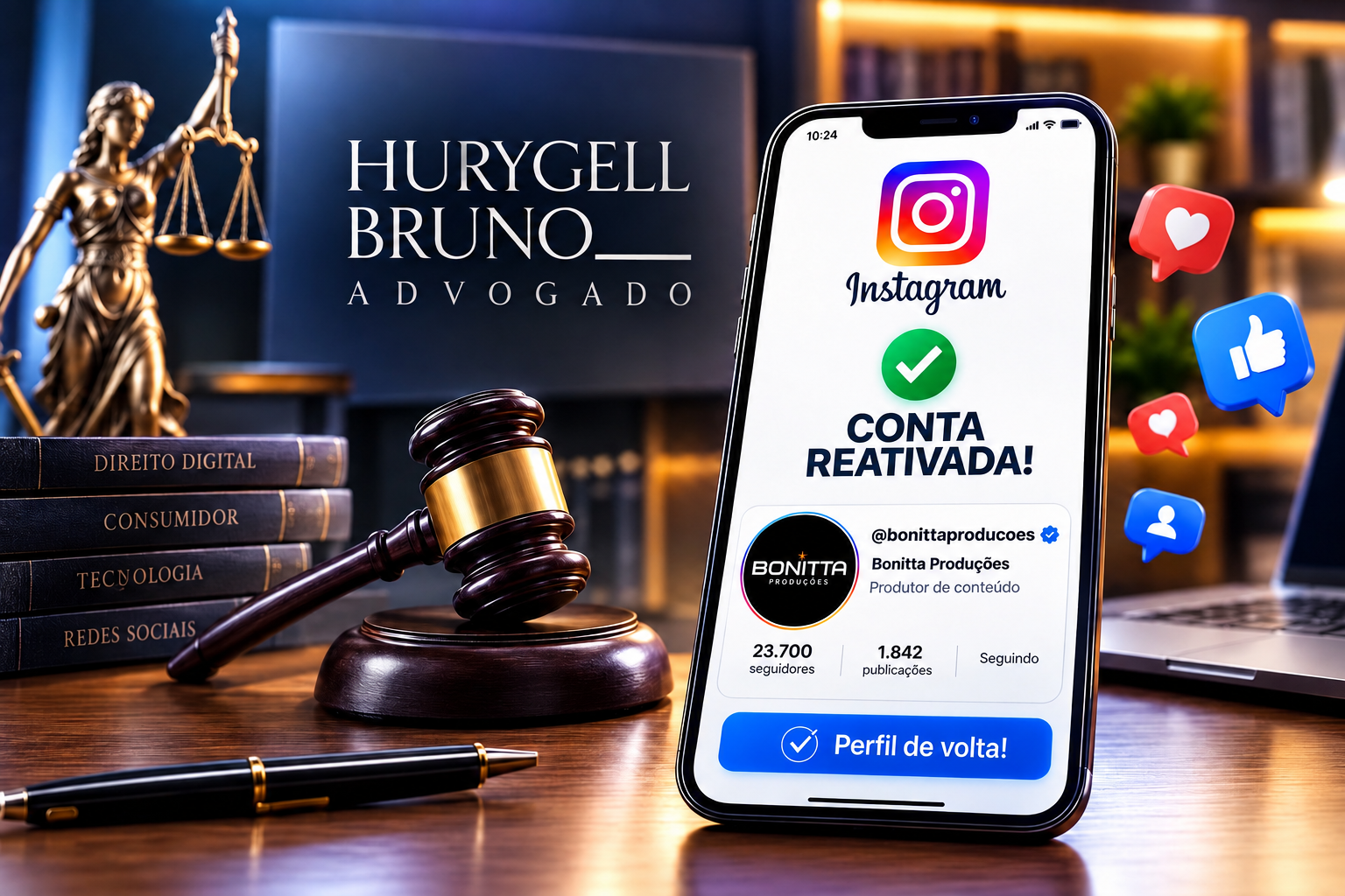 Bonitta Produções recupera conta do Instagram após decisão judicial