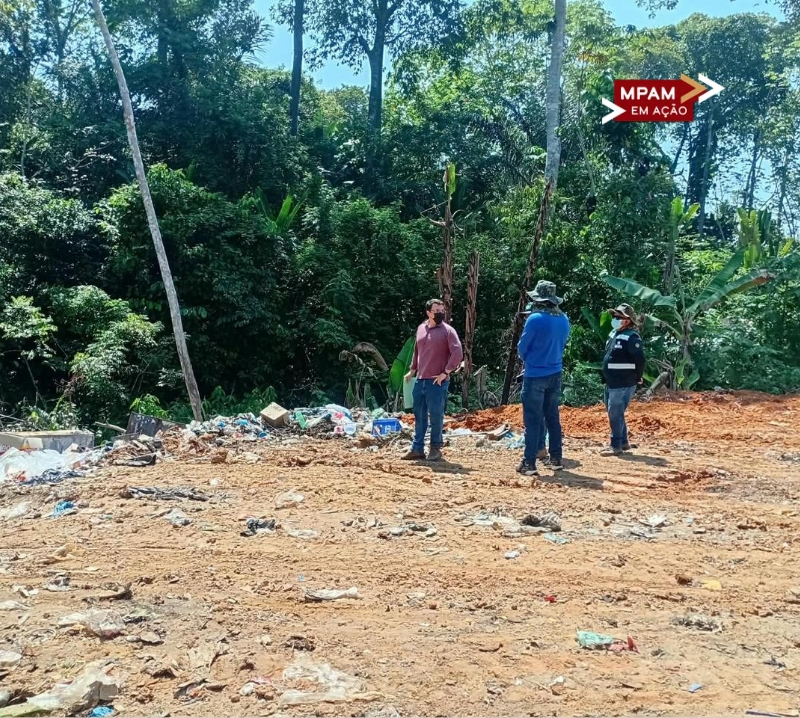 MP do Amazonas constata irregularidades durante inspeção no Lixão Municipal de Amaturá